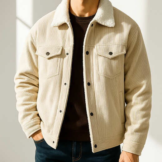 Gadiel | Men’s Corduroy Fleece-Lined Jacket
