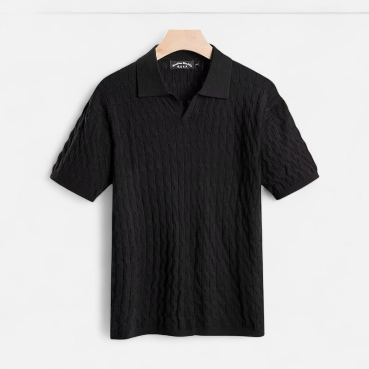 Adrian | Men’s Textured Cotton Polo Shirt