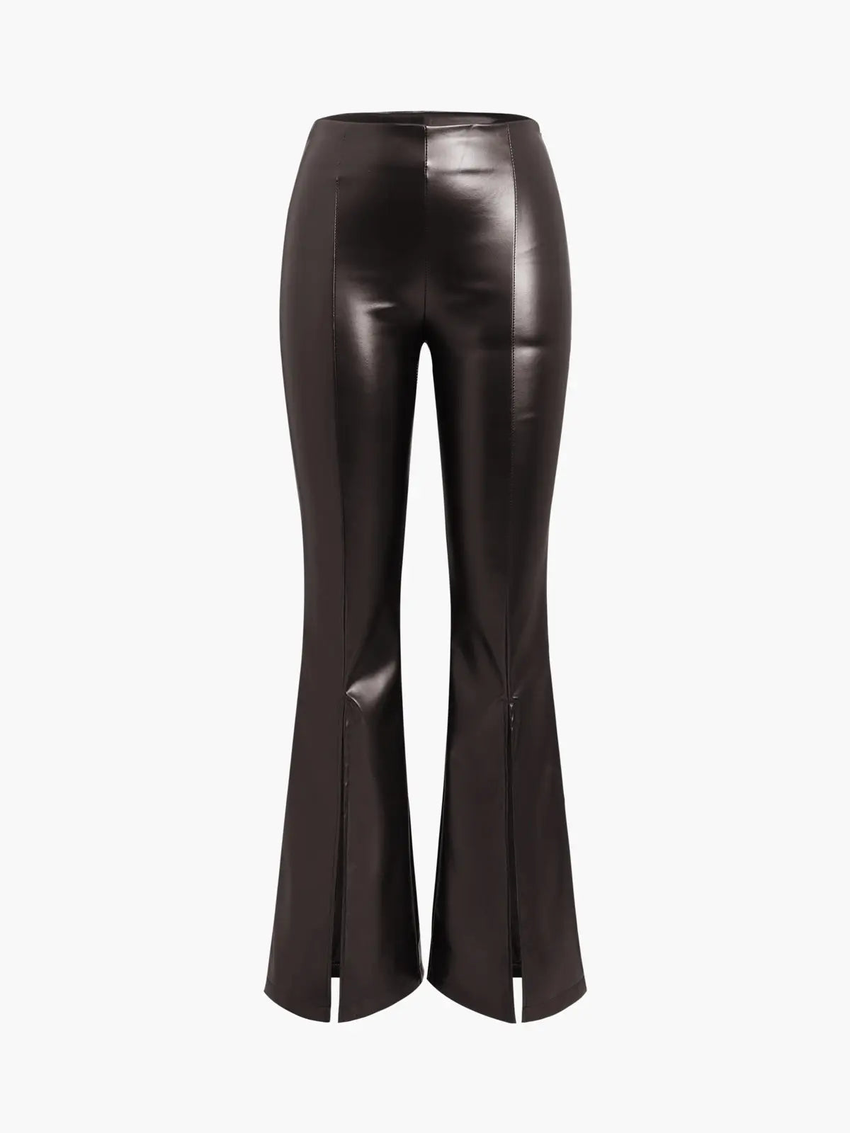 Suzie | Women’s High Waisted Faux Leather Trousers