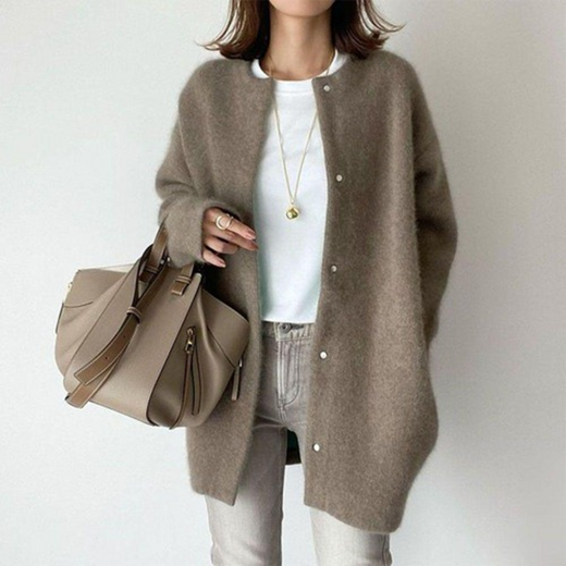 Rosanna | Women’s Minimalist Longline Button Cardigan