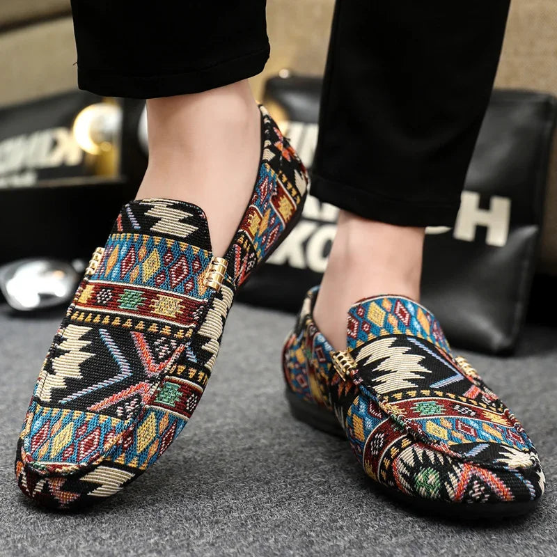 Creed | Men’s Aztec Canvas Loafers