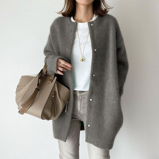 Rosanna | Women’s Minimalist Longline Button Cardigan