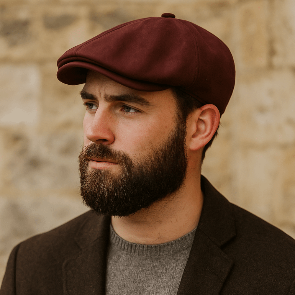 Devon | Men’s Premium Suede Newsboy Cap