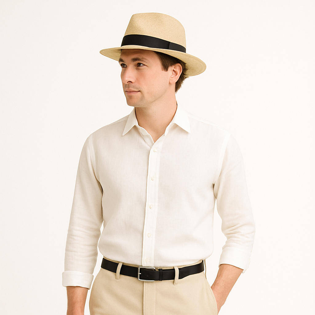 Solviero | Men’s Handmade Panama Wide Brim Hat