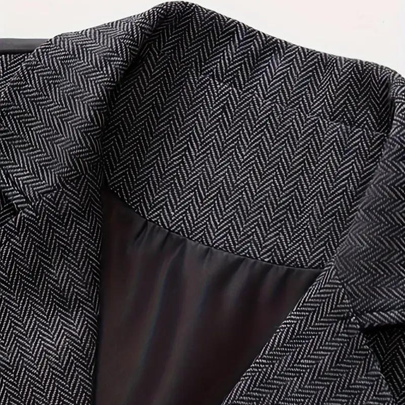 Morie | Men’s Herringbone Waistcoat with Lapel and Chain Detail