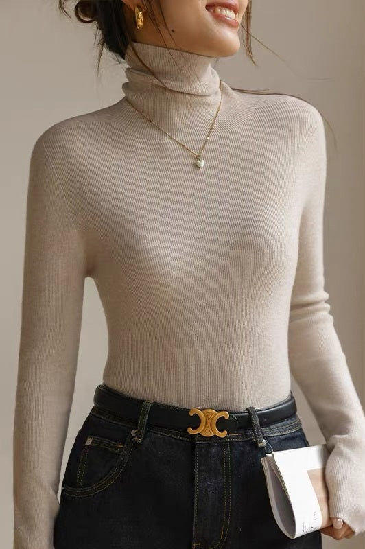 Magnolia | Women’s High Neck Slim Fit Knit Top