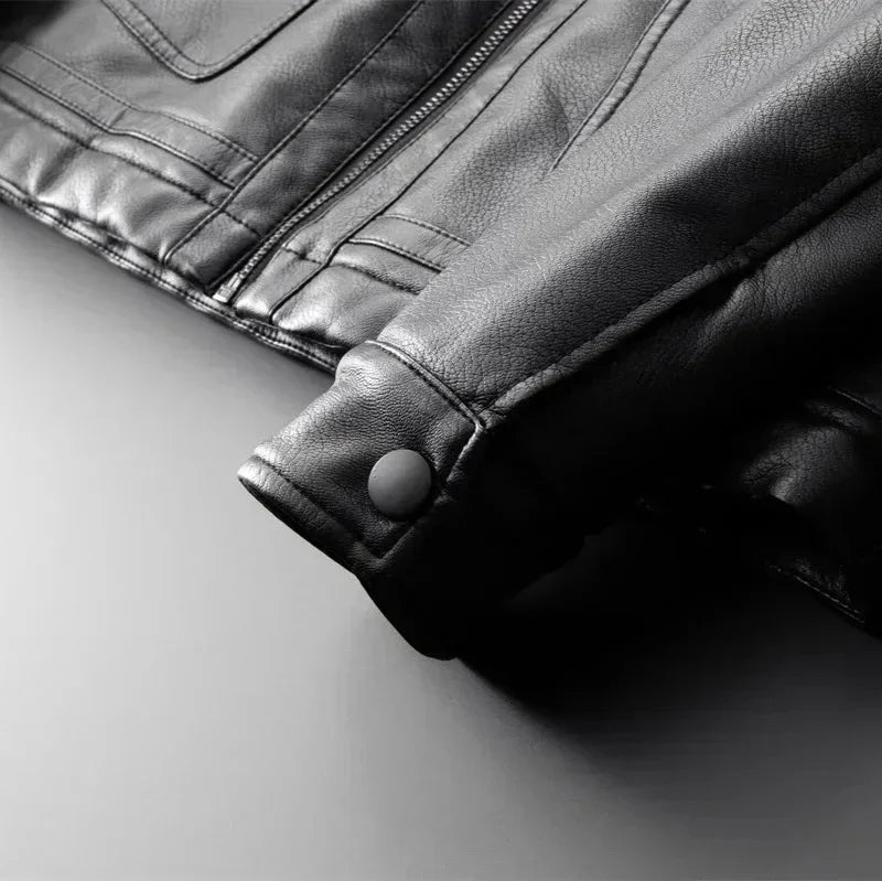 Tinsley | Men’s Leather Jacket with Fleece Interior