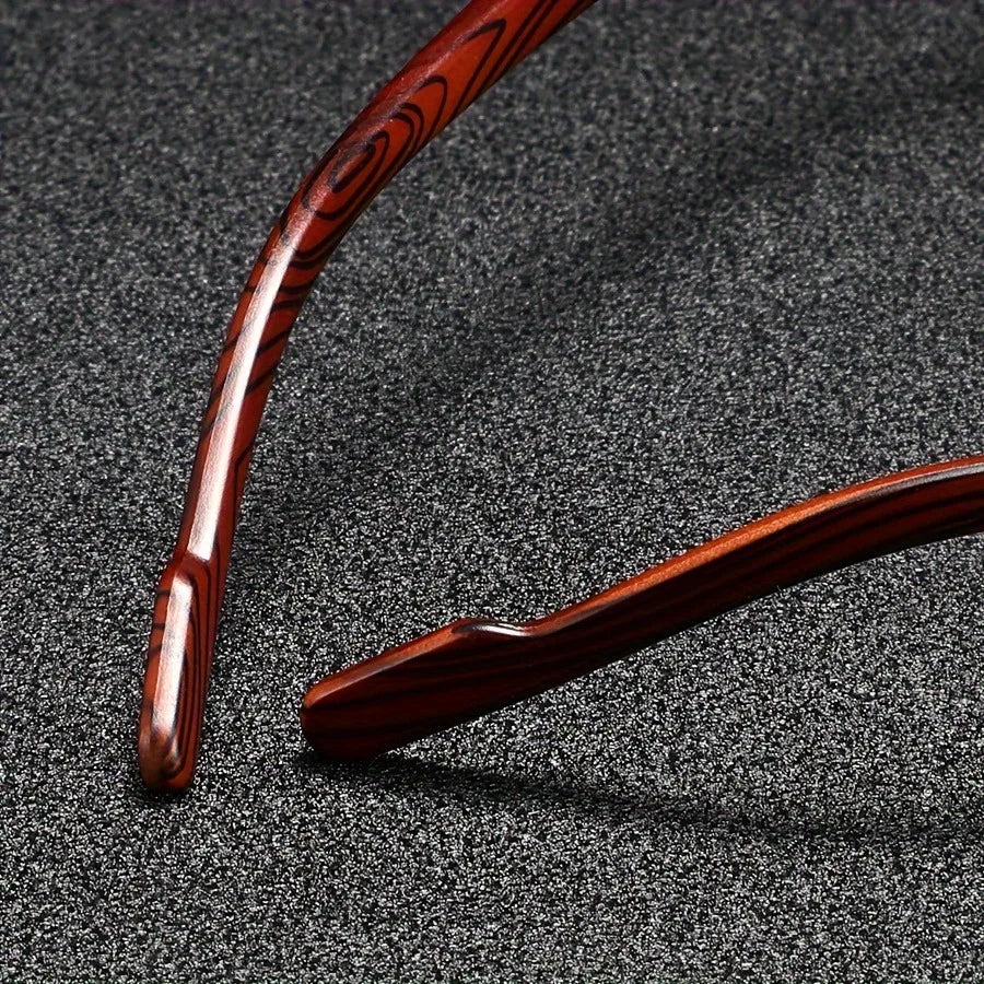 Cavaro | Men’s Metal & Wood Accent Sunglasses