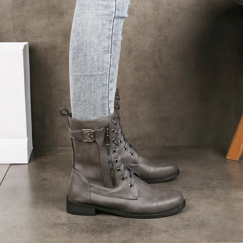Mafie | Women’s Leather Lace-Up Boots