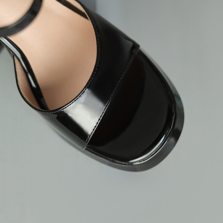 Valetta | Women’s Glossy Patent Leather Block Heels