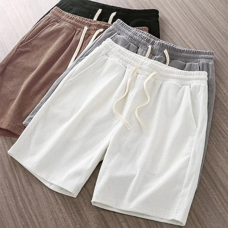 Tenley | Men’s Waffle Knit Drawstring Shorts