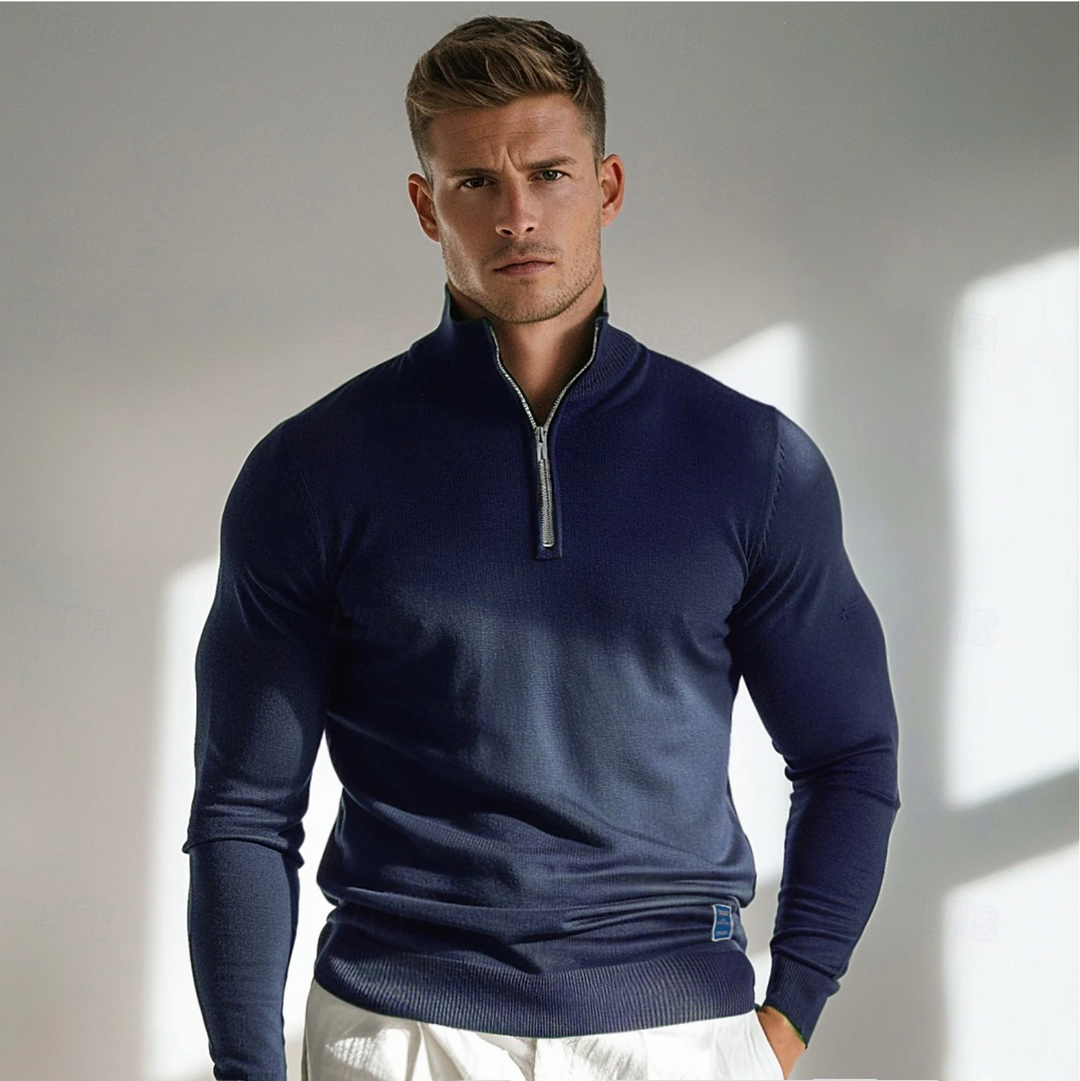 Troy | Men’s Half-Zip Sweater with Unique Design