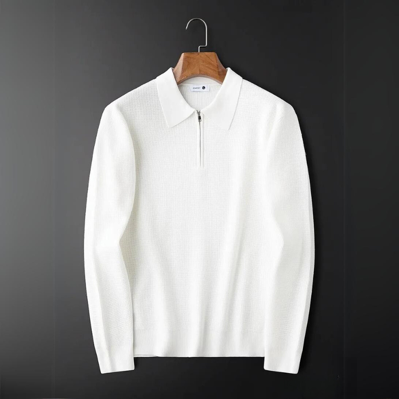 Owen | Men’s Hampton Waffle Knit Quarter-Zip Shirt