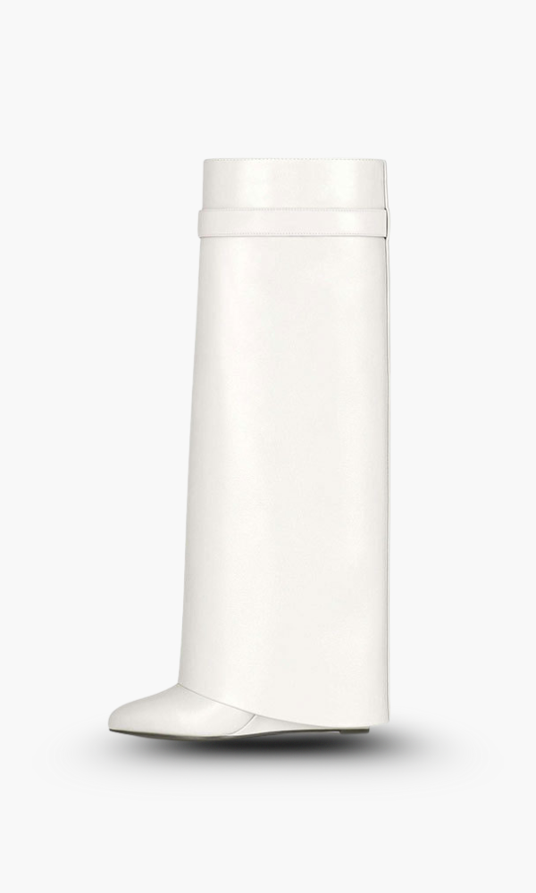 Marley | Women’s Sculptural Knee High Wedge Boots