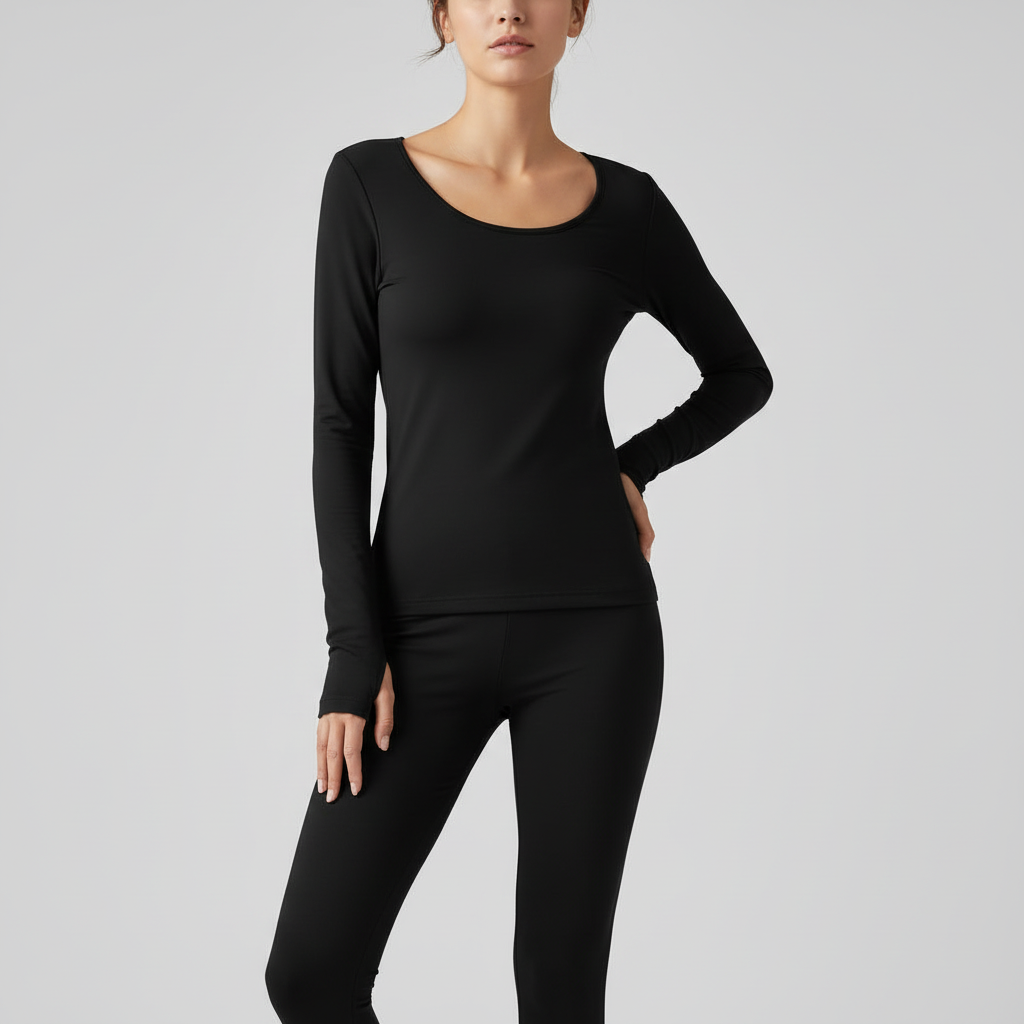 Ultrathin Thermal Underwear Set | Women's Plus Size Thermal Clothing