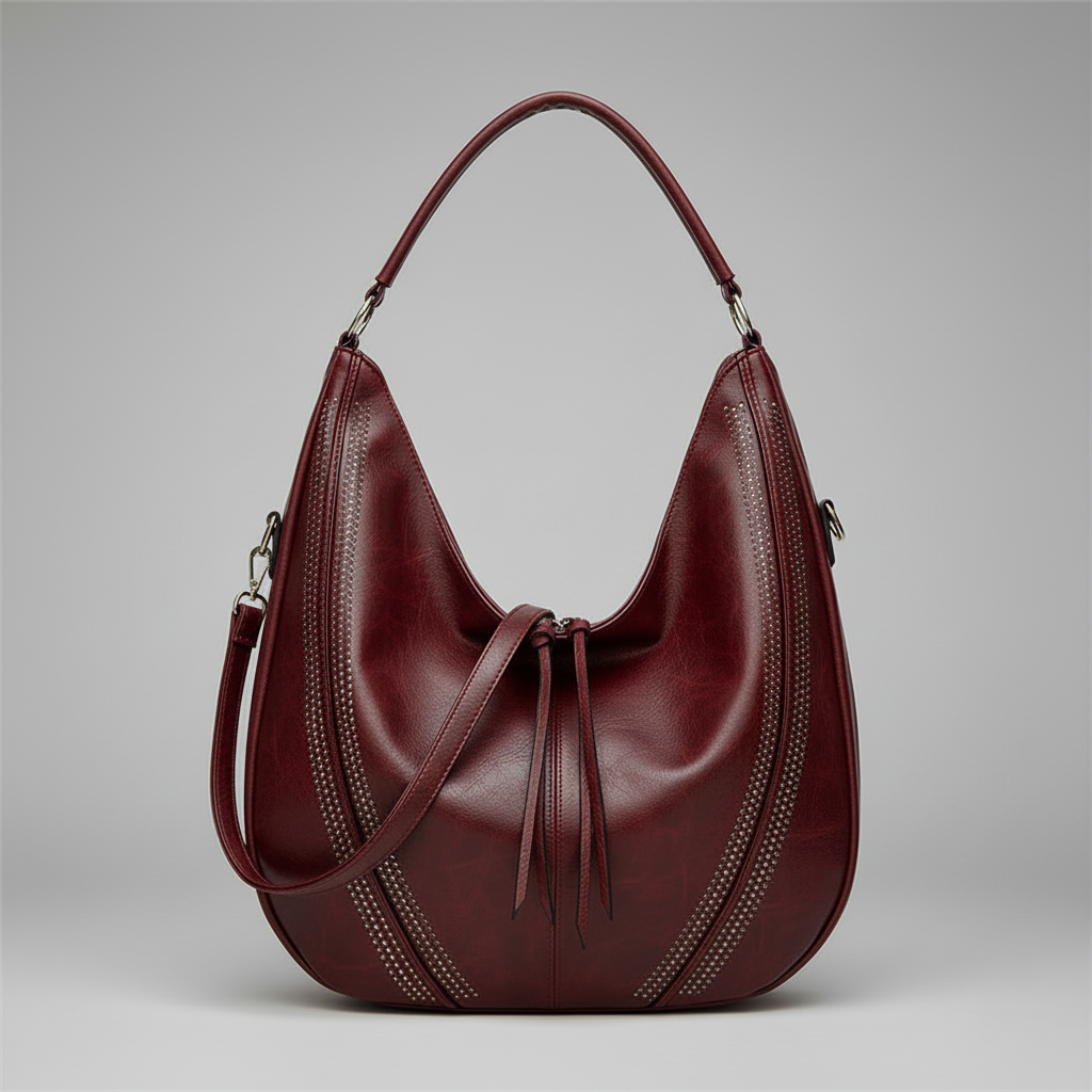 Black Shoulder Bag | Women's Stylish PU Leather Tote