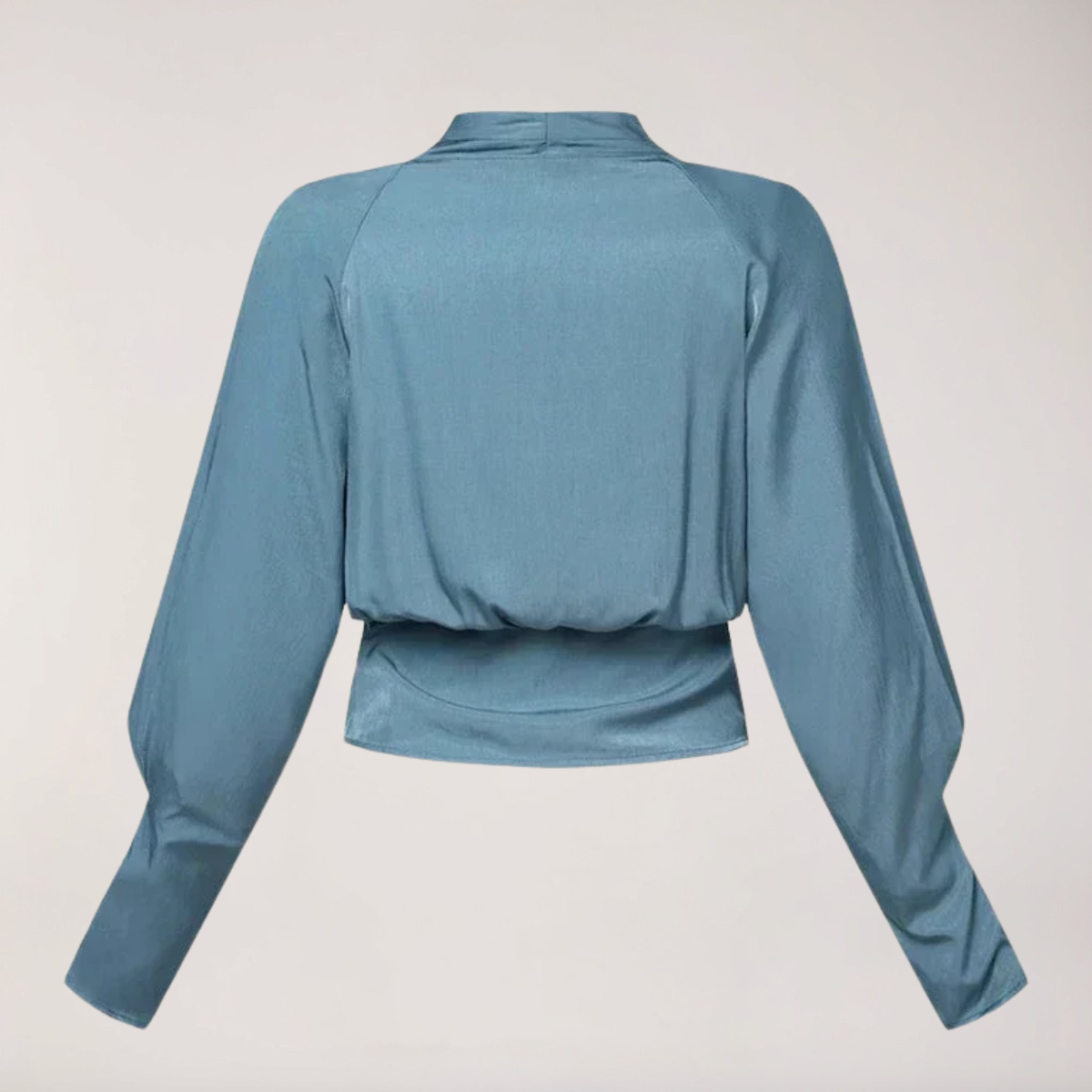 Velisse | Women’s Satin Puff Sleeve Blouse