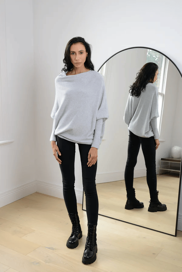Trania | Off Shoulder Loose Fit Sweater for Women
