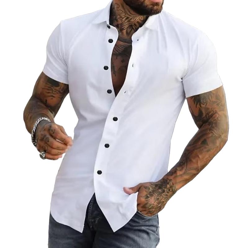 Elvaro | Men’s Slim-Fit Short Sleeve Shirt