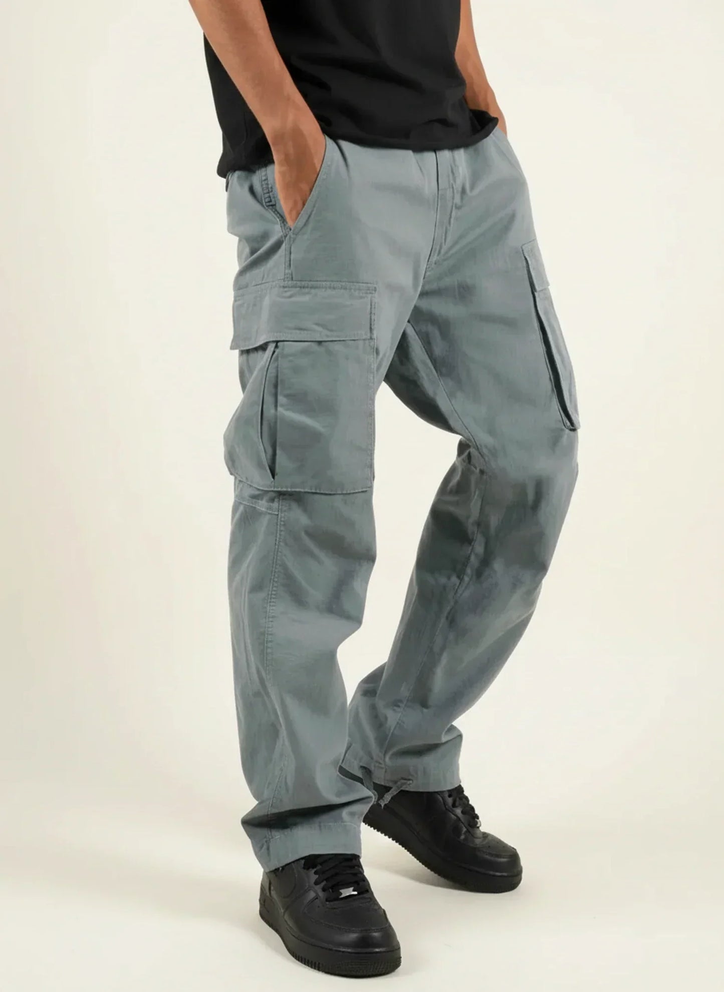 Macsy | Men’s Loose Fit Multi-Pocket Cargo Pants