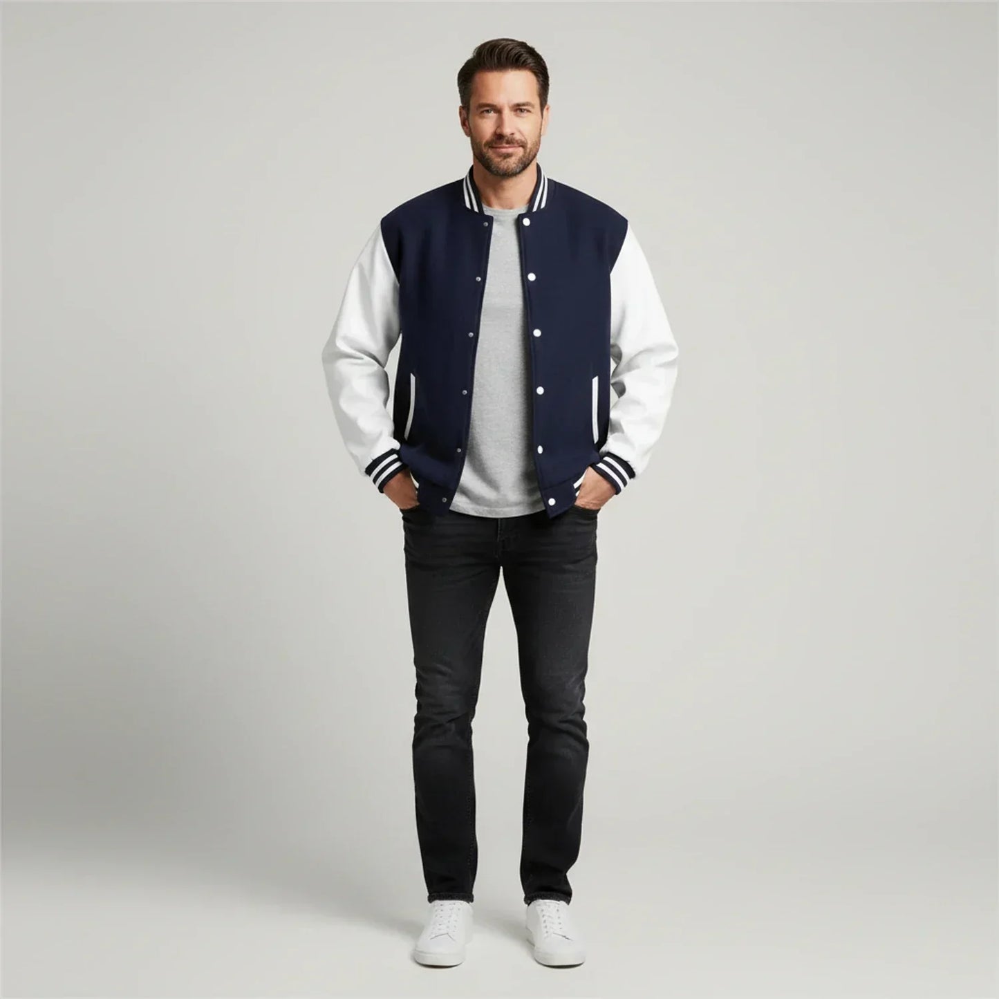 Larrison | Men’s Varsity Color Block Jacket