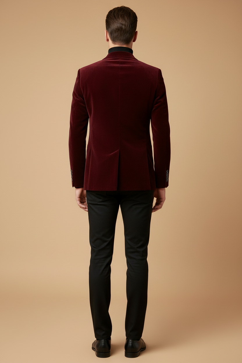 Velmori | Men’s Slim Tailored Velvet Blazer