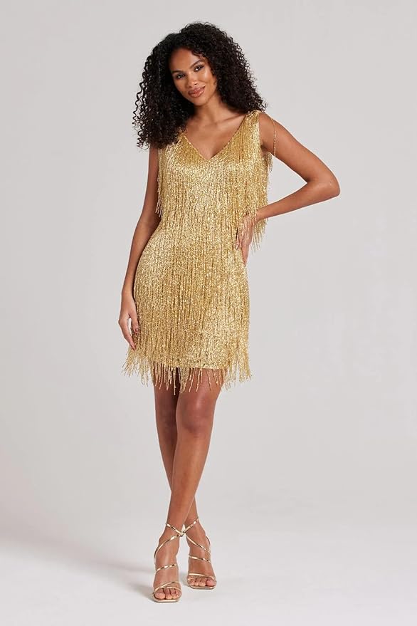 Zavira | Women’s Fringe V-Neck Mini Dress