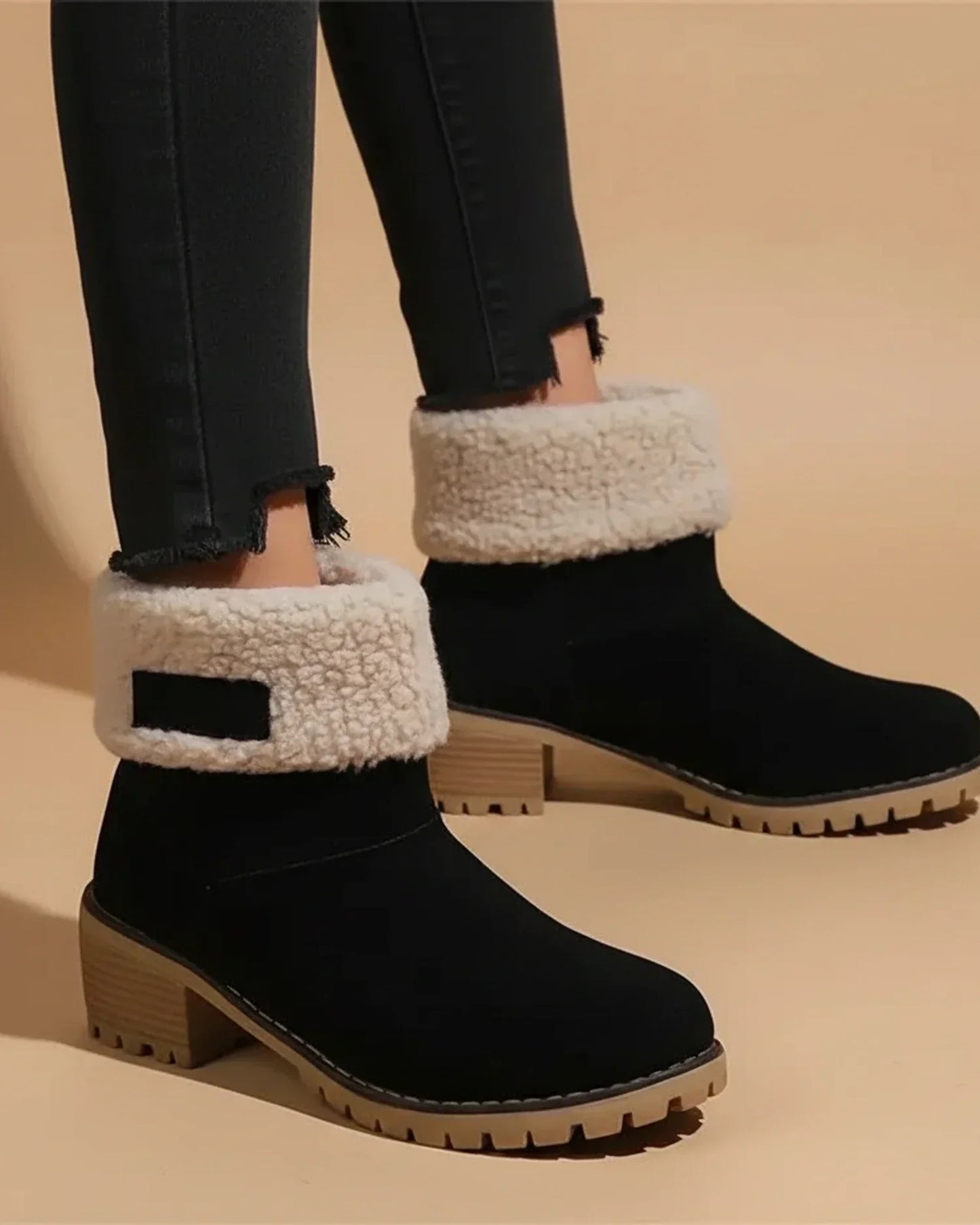 Viretta | Women’s Sherpa Cuff Ankle Boots