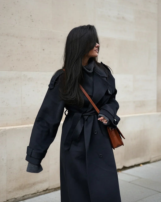 Eurinace | Women’s Double-Breasted Belted Trench Coat
