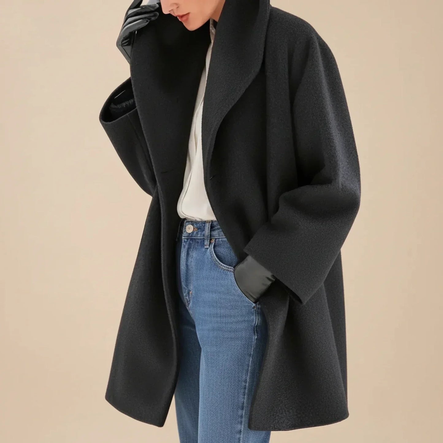 Raviela | Women’s A-Line Swing Mid-Length Coat
