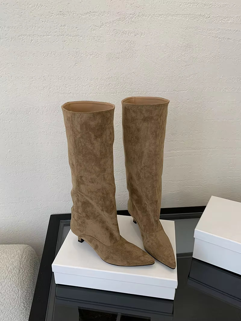 Ottilie | Women’s Knee-High Kitten Heel Boots