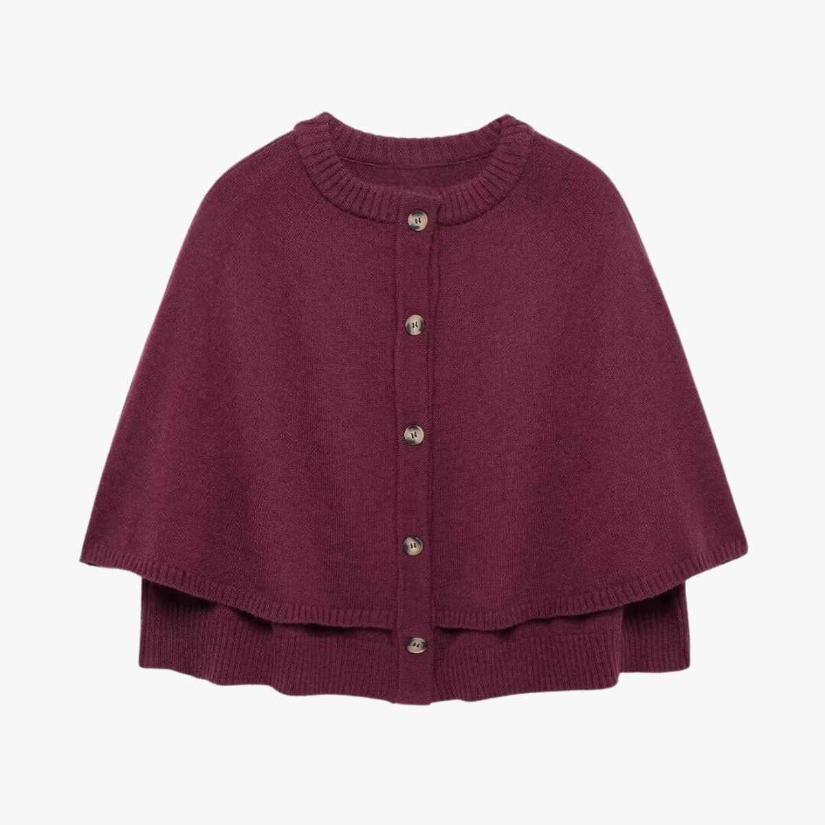 Raisa | Women’s Button Front Short Cape Cardigan