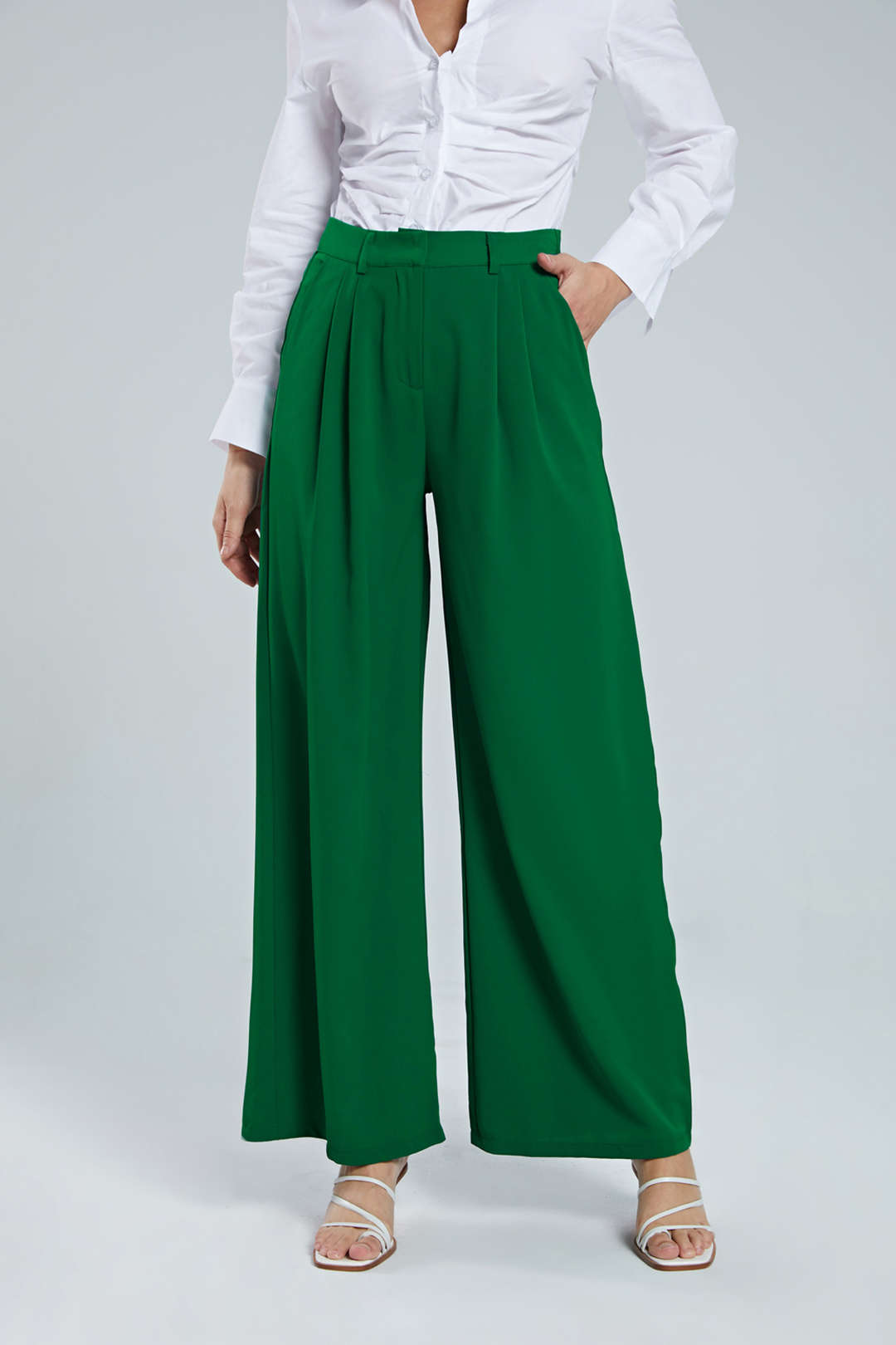 Odessa | Women’s Pleated Wide Leg Trousers