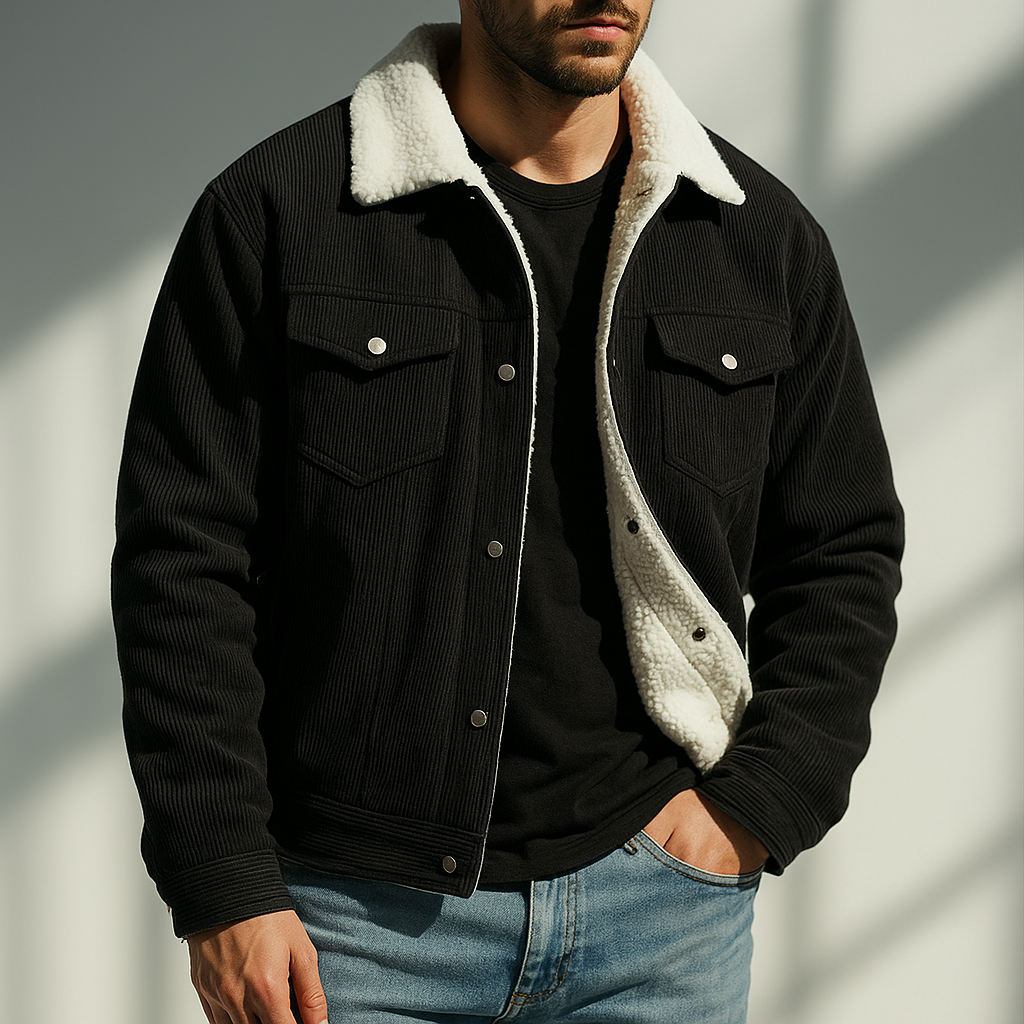Gadiel | Men’s Corduroy Fleece-Lined Jacket