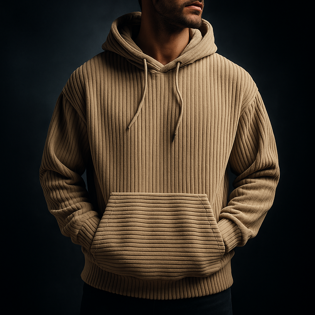 Josiah | Men’s Corduroy Comfort Hoodie
