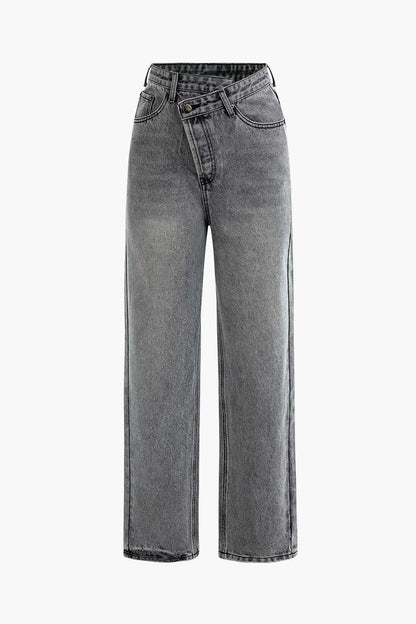 Raelynn | Women’s Asymmetric High-Waisted Jeans