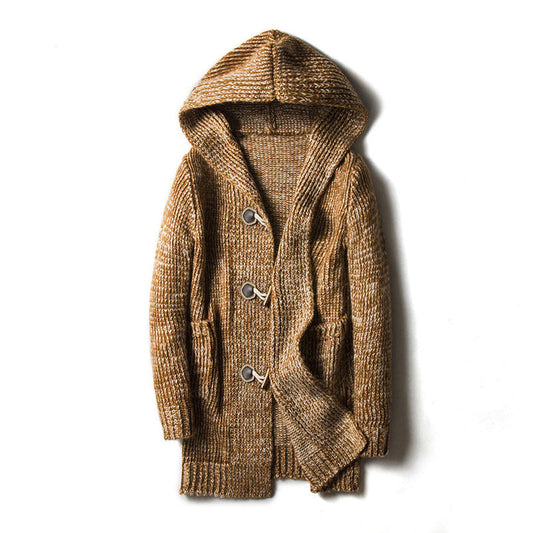 Adler | Men’s Wool Blend Hooded Cardigan