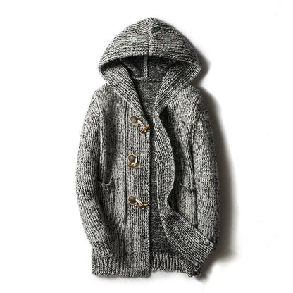 Adler | Men’s Wool Blend Hooded Cardigan