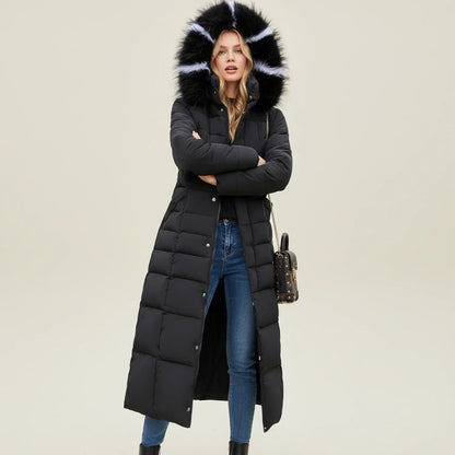 Alviery | Women’s Hooded Belted Puffer Coat