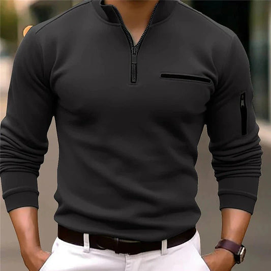 Arion | Men’s Quarter-Zip Polo Shirt