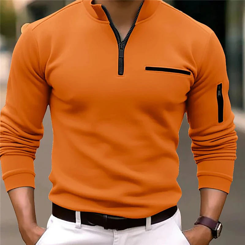 Arion | Men’s Quarter-Zip Polo Shirt