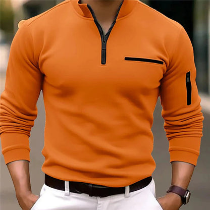 Arion | Men’s Quarter-Zip Polo Shirt