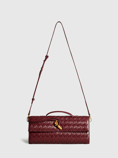 Oprah | Women’s Woven Flap Clutch & Shoulder Bag