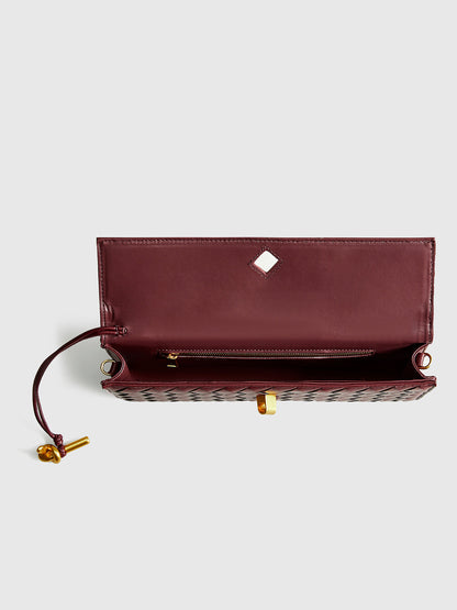 Oprah | Women’s Woven Flap Clutch & Shoulder Bag