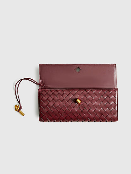 Oprah | Women’s Woven Flap Clutch & Shoulder Bag