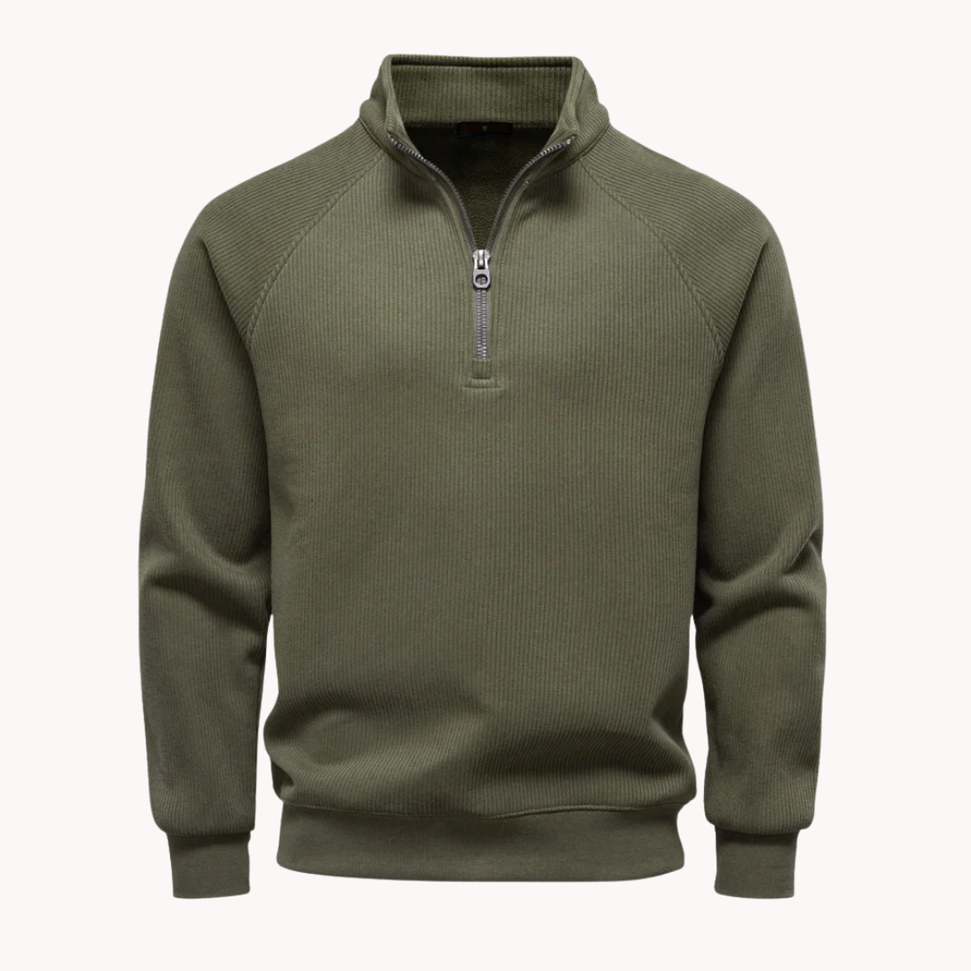 Bernard | Men’s Quarter Zip Pullover Sweater