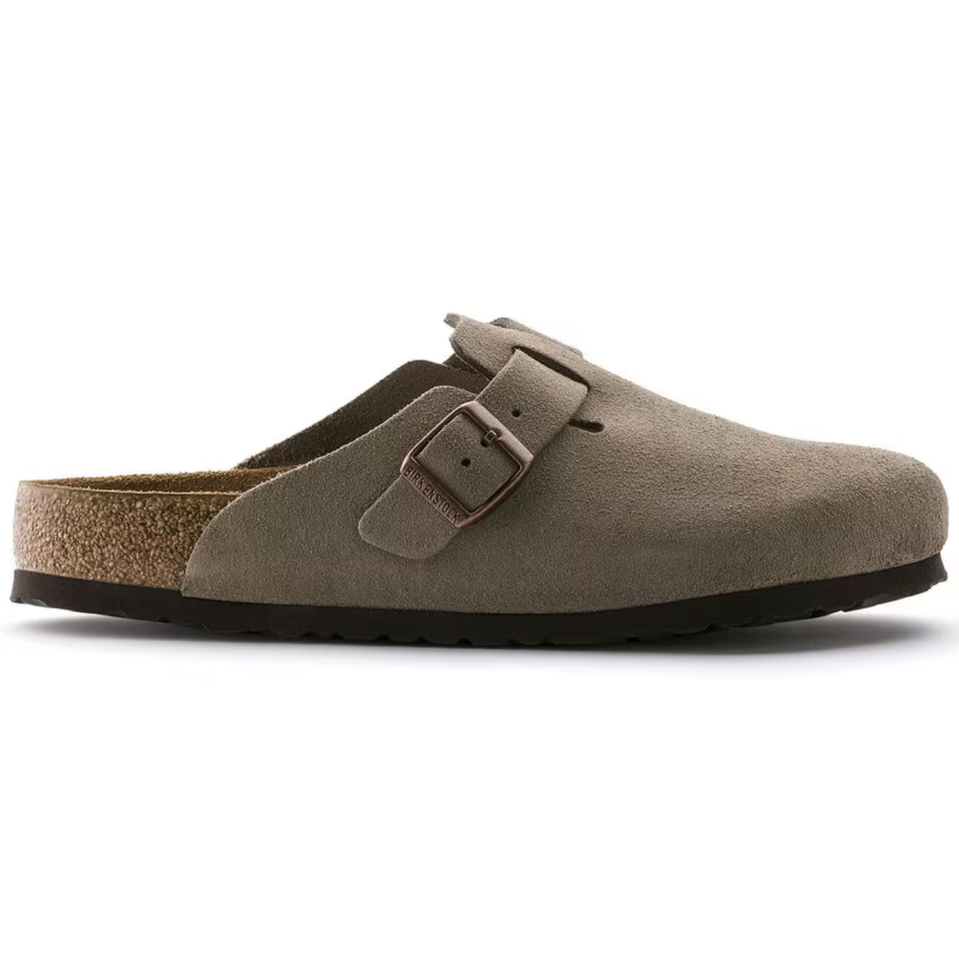 Boston Taupe Suede Clogs – Premium Leather Comfort Clogs with Soft Anatomical Footbed4