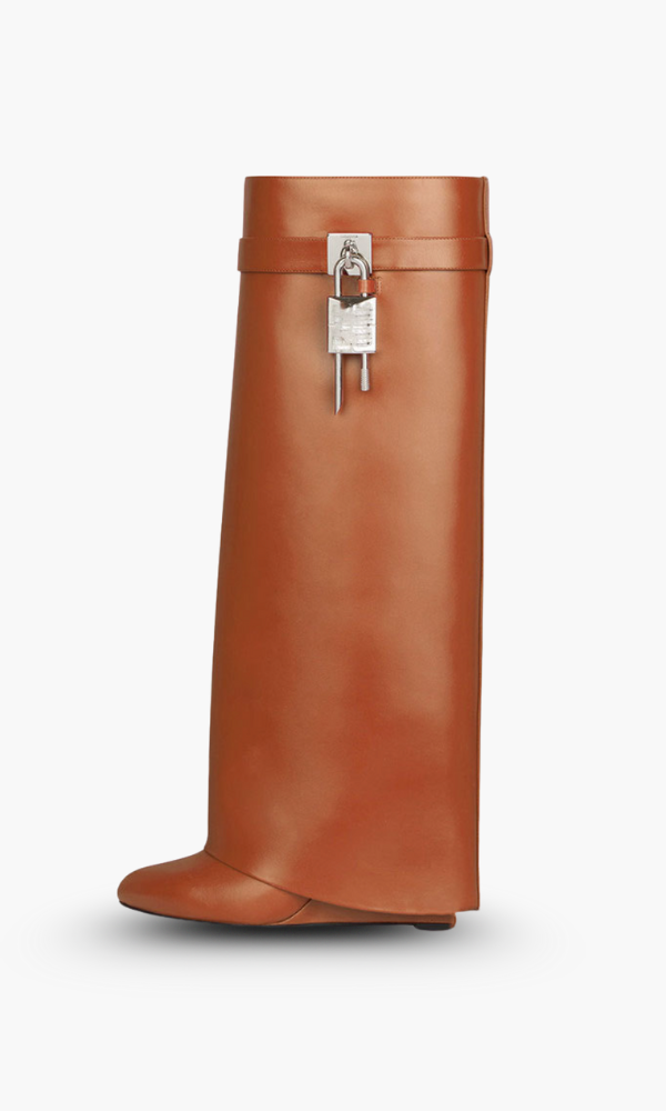 Marley | Women’s Sculptural Knee High Wedge Boots