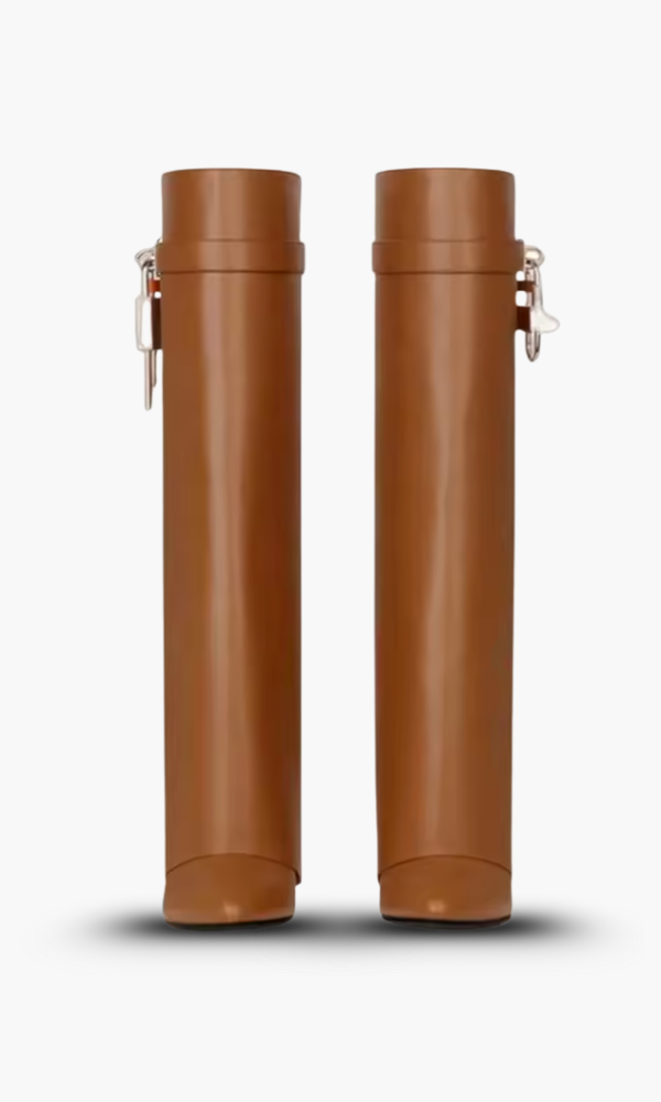 Marley | Women’s Sculptural Knee High Wedge Boots
