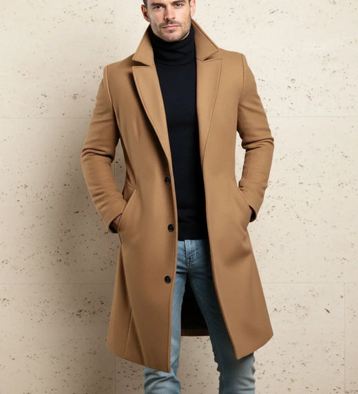Cavendre | Men’s Long Classic Overcoat